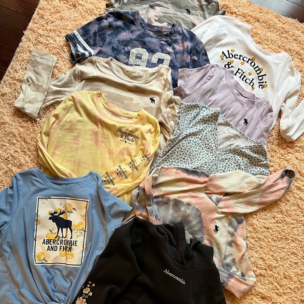 Abercrombie Kids Girls Bundle - 10 TOPS! Size 11/12! Great condition!